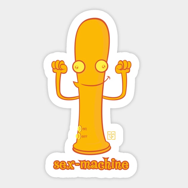 Sex Machine Sticker by BITICOL